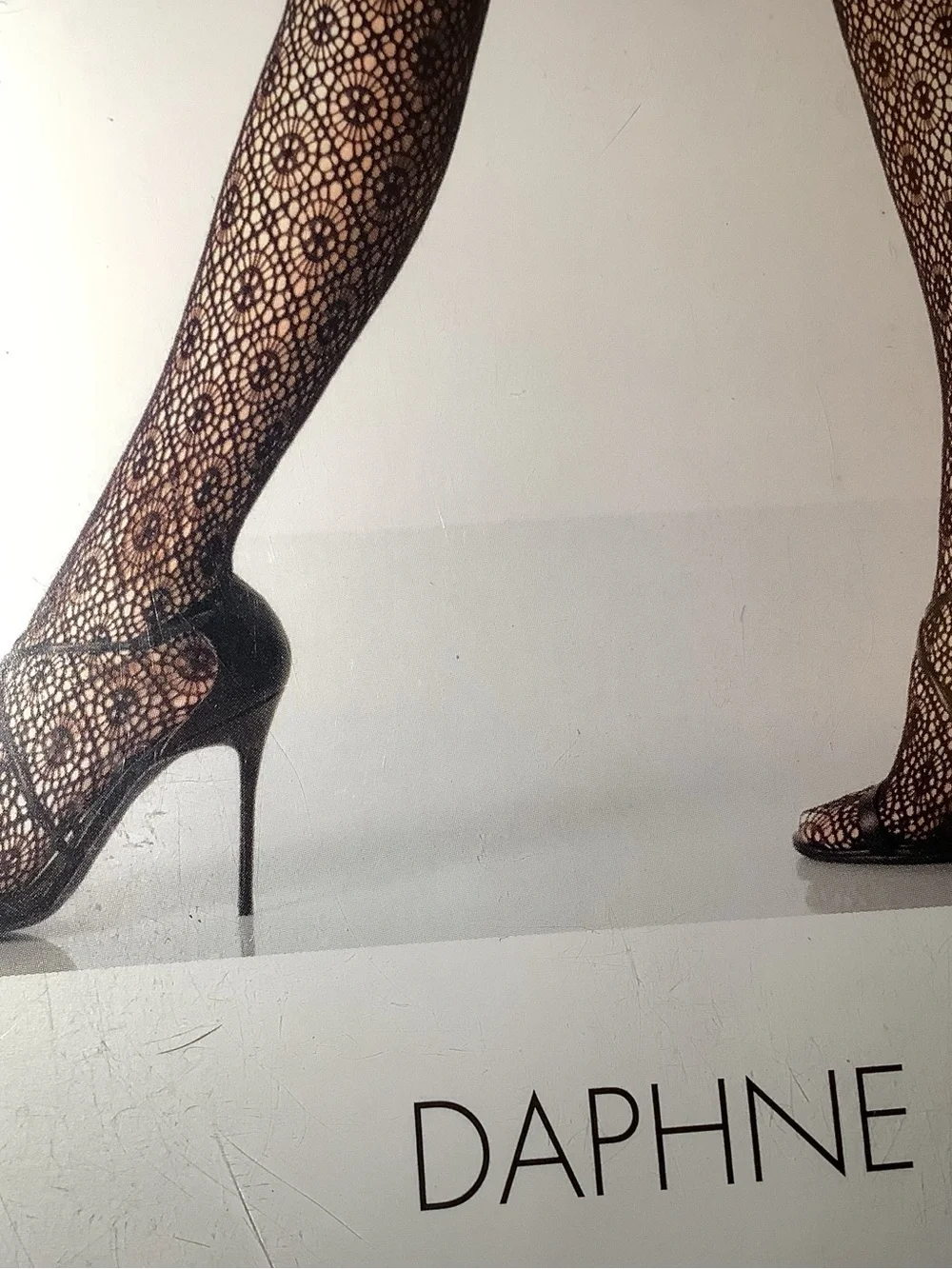 Wolford Daphne tights, ornamental pattern, color black, size: S
